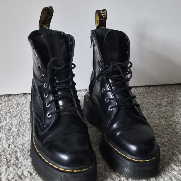 Dr. Martens Shoes - Dr. Martens Black Leather Women's Boots